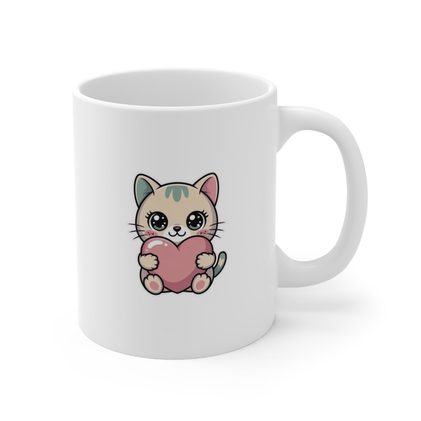 Cute Cat Ceramic Coffee Mug — 11oz & 15oz